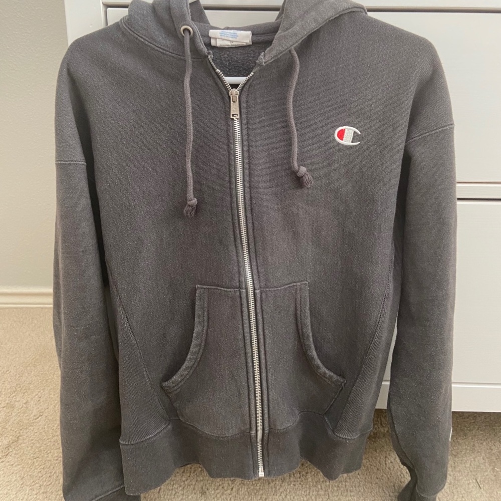Grey champion zip up!!